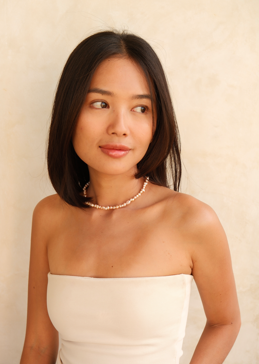 Aléa necklace blush