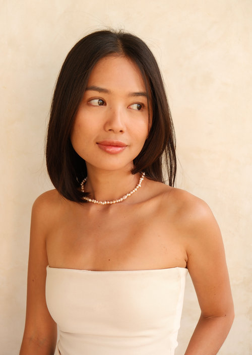 Aléa necklace blush