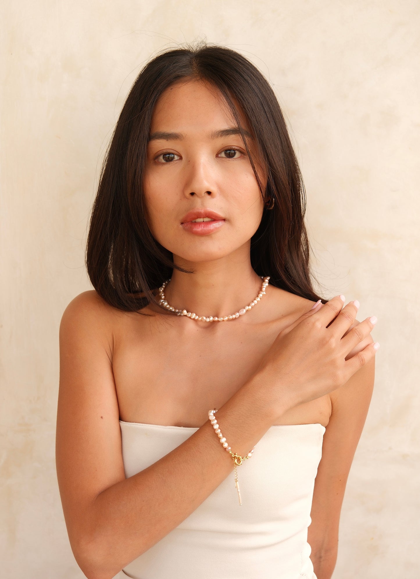 Aléa necklace blush