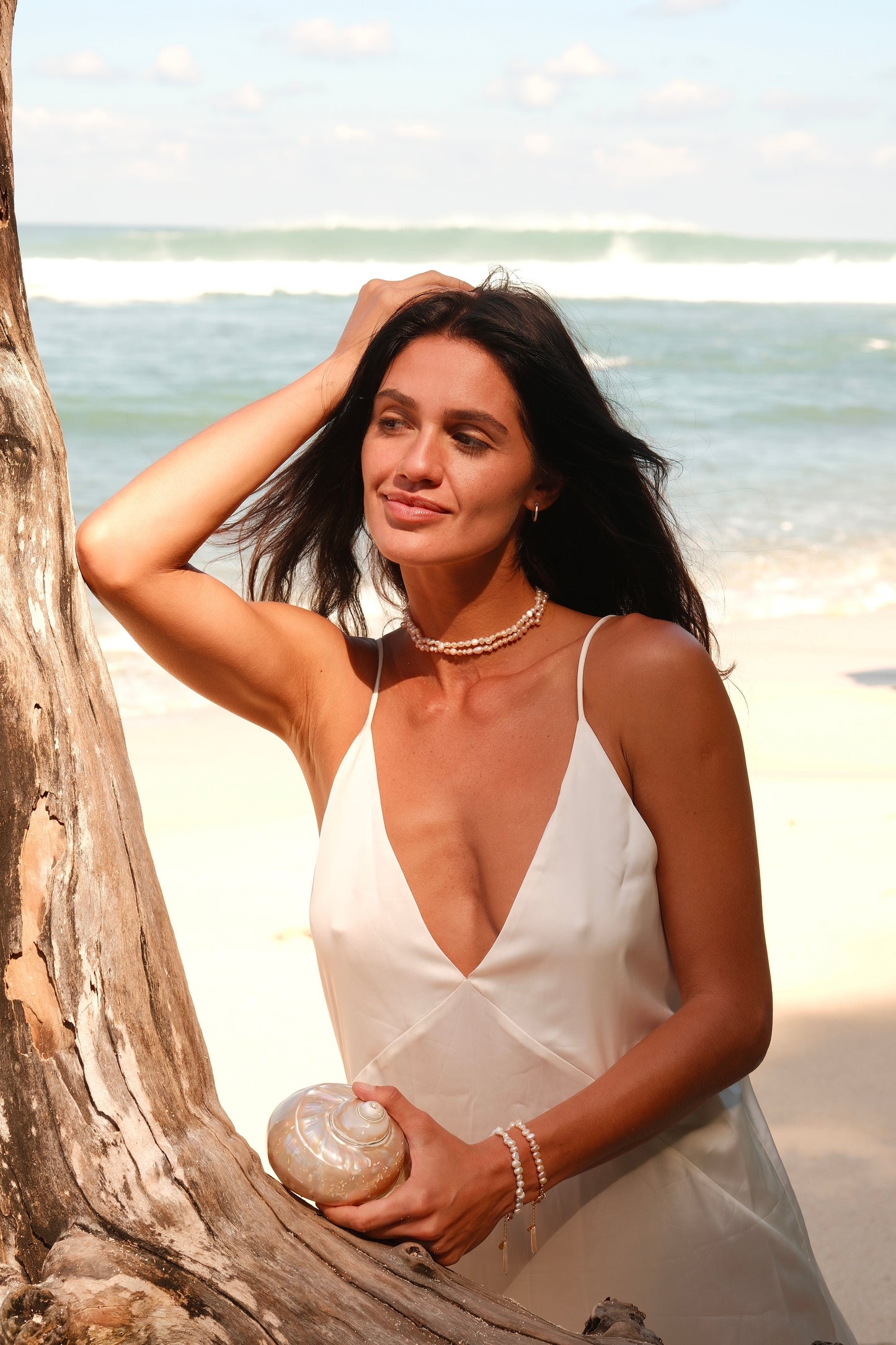 Aléa necklace blush