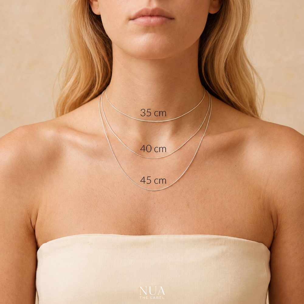 Women’s necklace size guide